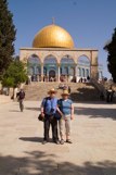 Jeff and Daria in front of the Dome of the Rock (Arabic, Qubbat al-Sakhra)