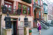 Sarah and Daria in front of 44 Willett Street