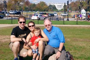 Andy Sarah Jeff & Jacob in front of White House