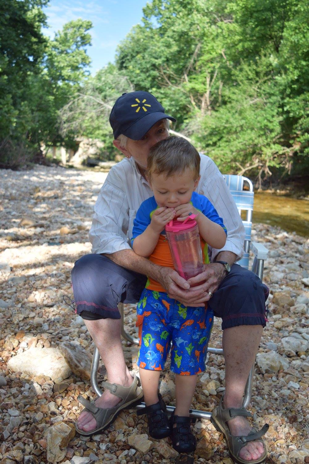 Judy Sharing Water with Jacob