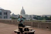 Jeff on the roof of the Labor Building